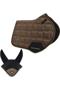 2023 Woof Wear Vision Close Contact Saddle Pad & Fly Veil Set WWMOCH - Mocha